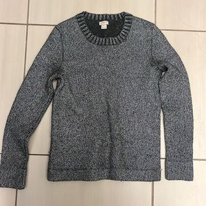 J.CREW Wool Sweater Metallic Silver